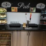 Draught beer and chips! British Airways Lounge JFK