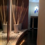 The building lobby The building lobby